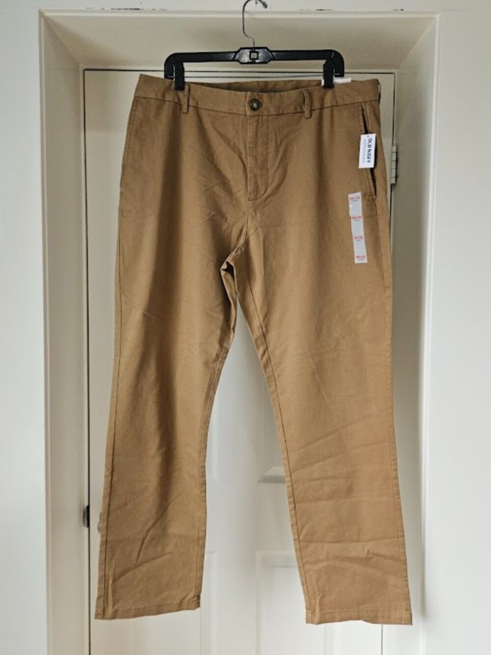 Old Navy Men's Straight Leg Tan Brown 38x32 Chino Pants New Tags Academia Work